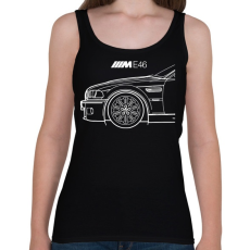 PRINTFASHION BMW E46 M power - Női atléta - Fekete