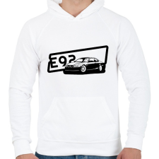 PRINTFASHION Bmw E92 - Férfi kapucnis pulóver - Fehér férfi pulóver, kardigán