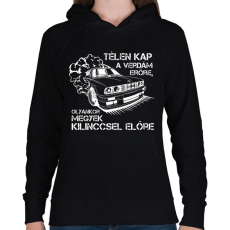 PRINTFASHION BMW for life - Női kapucnis pulóver - Fekete