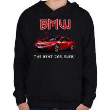 PRINTFASHION BMW - Gyerek kapucnis pulóver - Fekete gyerek pulóver, kardigán