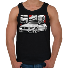 PRINTFASHION BMW illusztráció - Férfi atléta - Fekete