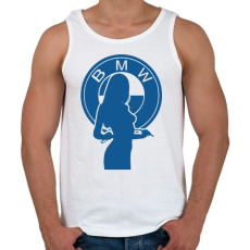 PRINTFASHION BMW LOGO GIRL - Férfi atléta - Fehér