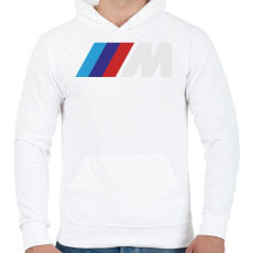 PRINTFASHION BMW M - Férfi kapucnis pulóver - Fehér