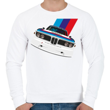 PRINTFASHION BMW M - Férfi pulóver - Fehér férfi pulóver, kardigán