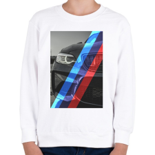 PRINTFASHION BMW M - Gyerek pulóver - Fehér gyerek pulóver, kardigán