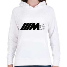 PRINTFASHION BMW ///M - Női kapucnis pulóver - Fehér