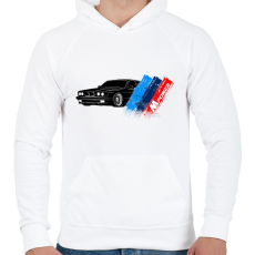 PRINTFASHION BMW M POWER - Férfi kapucnis pulóver - Fehér