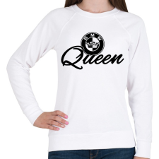 PRINTFASHION BMW QUEEN - Női pulóver - Fehér női pulóver, kardigán