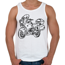 PRINTFASHION BMW R850RT - Férfi atléta - Fehér atléta, trikó