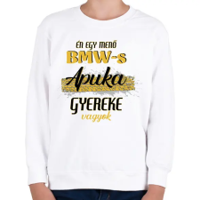PRINTFASHION BMW-s apuka gyereke - Gyerek pulóver - Fehér gyerek pulóver, kardigán