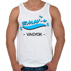 PRINTFASHION BMW-s vagyok autós póló - Férfi atléta - Fehér