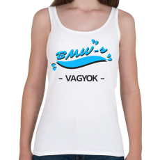 PRINTFASHION BMW-s vagyok autós póló - Női atléta - Fehér