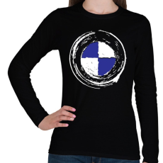 PRINTFASHION BMW tornádó black - Női hosszú ujjú póló - Fekete