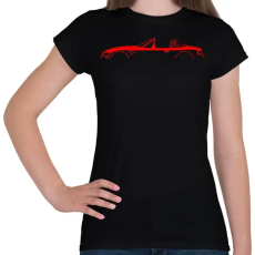 PRINTFASHION BMW Z3 Piros - Női póló - Fekete