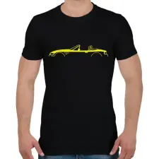PRINTFASHION BMW Z3 Sárga - Férfi póló - Fekete férfi póló