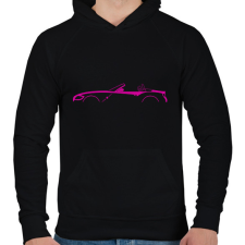 PRINTFASHION BMW Z4 Lila - Férfi kapucnis pulóver - Fekete férfi pulóver, kardigán