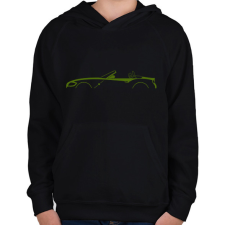 PRINTFASHION BMW Z4 Zöld - Gyerek kapucnis pulóver - Fekete gyerek pulóver, kardigán