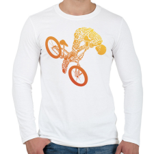 PRINTFASHION BMX - Férfi hosszú ujjú póló - Fehér férfi póló