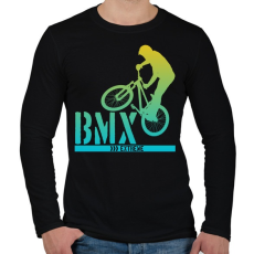 PRINTFASHION Bmx - Férfi hosszú ujjú póló - Fekete