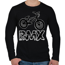 PRINTFASHION Bmx - Férfi hosszú ujjú póló - Fekete férfi póló
