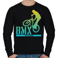 PRINTFASHION Bmx - Férfi pulóver - Fekete