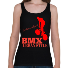 PRINTFASHION Bmx - Női atléta - Fekete női trikó