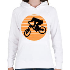 PRINTFASHION bmx - Női kapucnis pulóver - Fehér