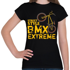 PRINTFASHION Bmx - Női póló - Fekete