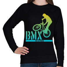 PRINTFASHION Bmx - Női pulóver - Fekete