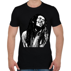 PRINTFASHION Bob Marley - Férfi póló - Fekete