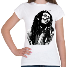 PRINTFASHION Bob Marley - Női póló - Fehér
