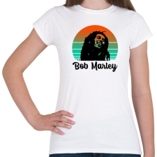 PRINTFASHION Bob Marley - Női póló - Fehér női póló