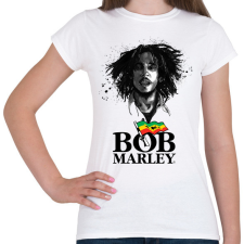 PRINTFASHION bob marley - Női póló - Fehér női póló