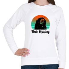PRINTFASHION Bob Marley - Női pulóver - Fehér