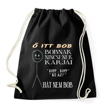PRINTFASHION Bob - Sportzsák, Tornazsák - Fekete tornazsák