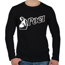PRINTFASHION Boci Poci - Férfi hosszú ujjú póló - Fekete férfi póló