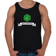 PRINTFASHION Bocs, elszúrtam - Férfi atléta - Fekete