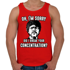 PRINTFASHION Bocs, megzavartam a koncentrálásodat? - Férfi atléta - Piros atléta, trikó