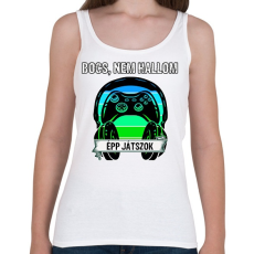 PRINTFASHION Bocs nem hallom, épp játszok - Női atléta - Fehér