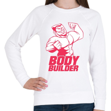 PRINTFASHION BodyBuilder - Női pulóver - Fehér női pulóver, kardigán