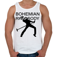 PRINTFASHION Bohemian Rhapsody - Férfi atléta - Fehér
