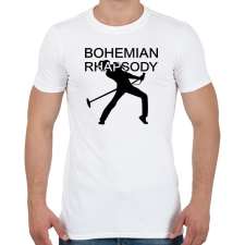PRINTFASHION Bohemian Rhapsody - Férfi póló - Fehér férfi póló