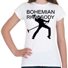 PRINTFASHION Bohemian Rhapsody - Női póló - Fehér női póló