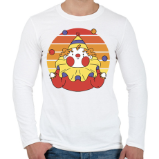 PRINTFASHION Bohóc - Férfi hosszú ujjú póló - Fehér