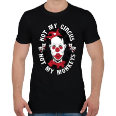 PRINTFASHION Bohóc - Férfi póló - Fekete