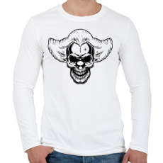 PRINTFASHION Bohóc koponya - Férfi hosszú ujjú póló - Fehér