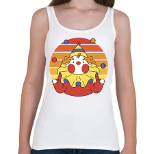 PRINTFASHION Bohóc - Női atléta - Fehér női trikó