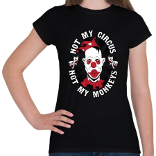 PRINTFASHION Bohóc - Női póló - Fekete női póló