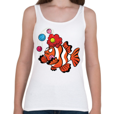 PRINTFASHION Bohóchal - Női atléta - Fehér női trikó