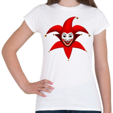 PRINTFASHION Bohócos póló - Női póló - Fehér női póló